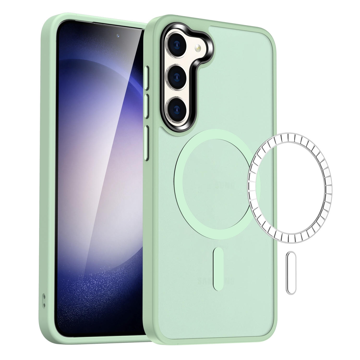 For Samsung Galaxy S23+ 5G MagSafe Magnetic Skin Feel Frosted Phone Case(Light Green) For Samsung Galaxy S23+ 5G MagSafe Magnetic Skin Feel Frosted Phone Case(Light Green)