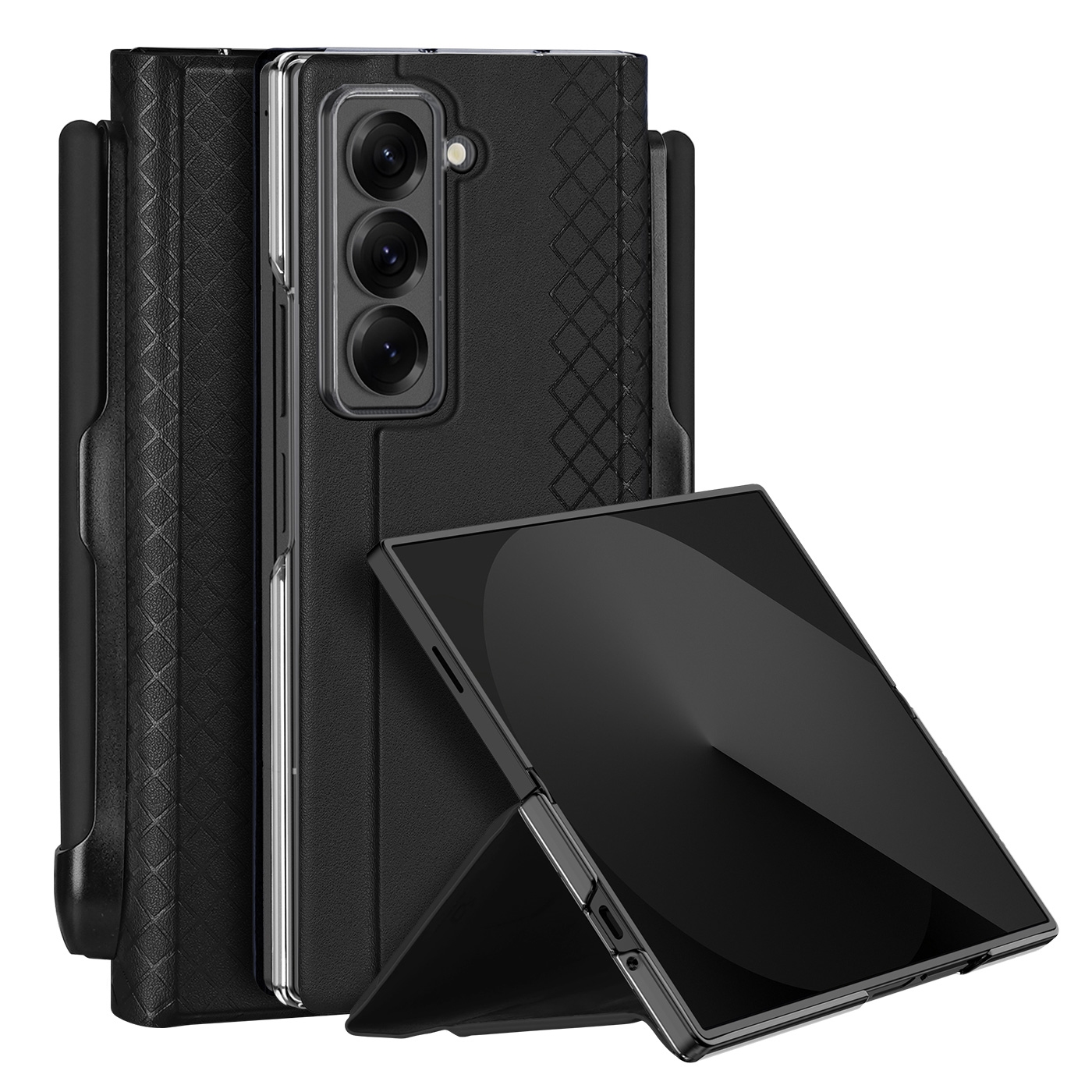 For Samsung Galaxy Z Fold Special DUX DUCIS Bril Series PU + TPU Phone Case with Pen Slot(Black) For Samsung Galaxy Z Fold Special DUX DUCIS Bril Series PU + TPU Phone Case with Pen Slot(Black)