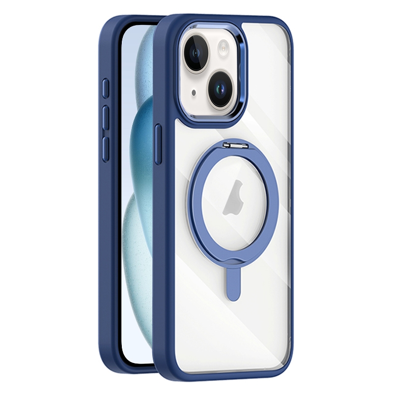 For iPhone 13 Pro Max Transparent MagSafe Magnetic Rotating Holder Phone Case(Dark Green) For iPhone 13 Pro Max Transparent MagSafe Magnetic Rotating Holder Phone Case(Dark Green)