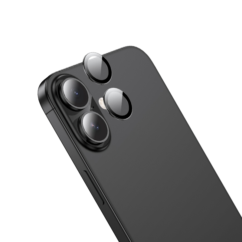For iPhone 16 / 16 Plus hoco V15 Invisible 3D Metal Lens Protective Film(Black) For iPhone 16 / 16 Plus hoco V15 Invisible 3D Metal Lens Protective Film(Black)
