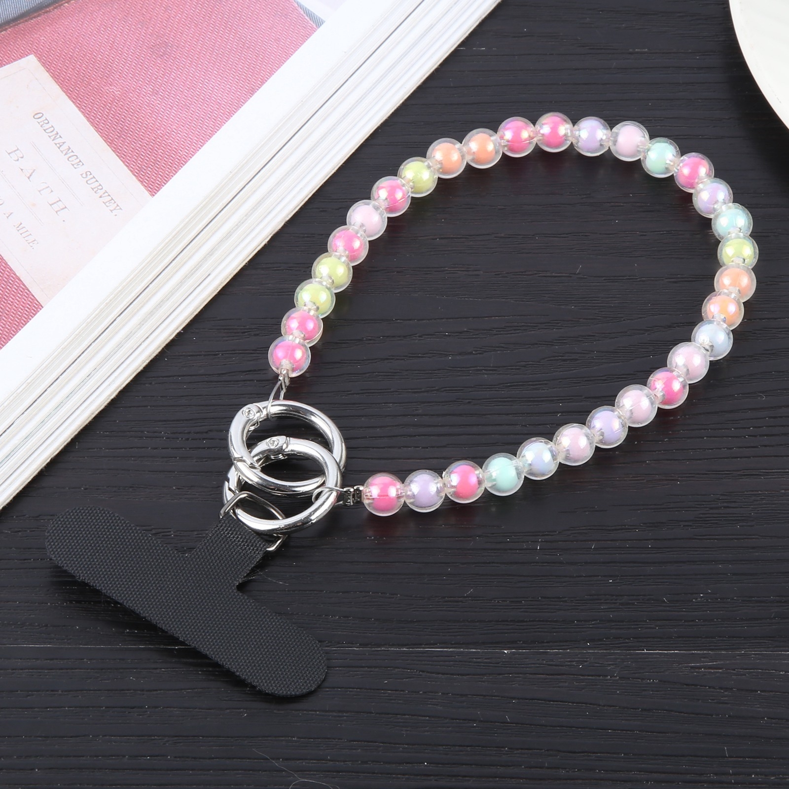 Mobile Phone Anti-lost Dazzling Clear Colorful Short Bead Chain Mobile Phone Anti-lost Dazzling Clear Colorful Short Bead Chain