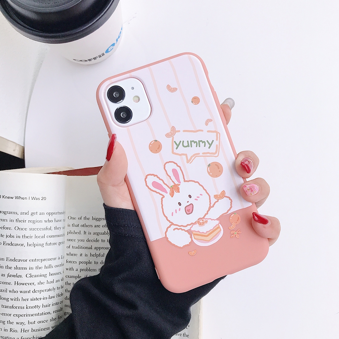 For iPhone 11 Animal Pattern Shockproof TPU Protective Case(Orange Bunny) For iPhone 11 Animal Pattern Shockproof TPU Protective Case(Orange Bunny)