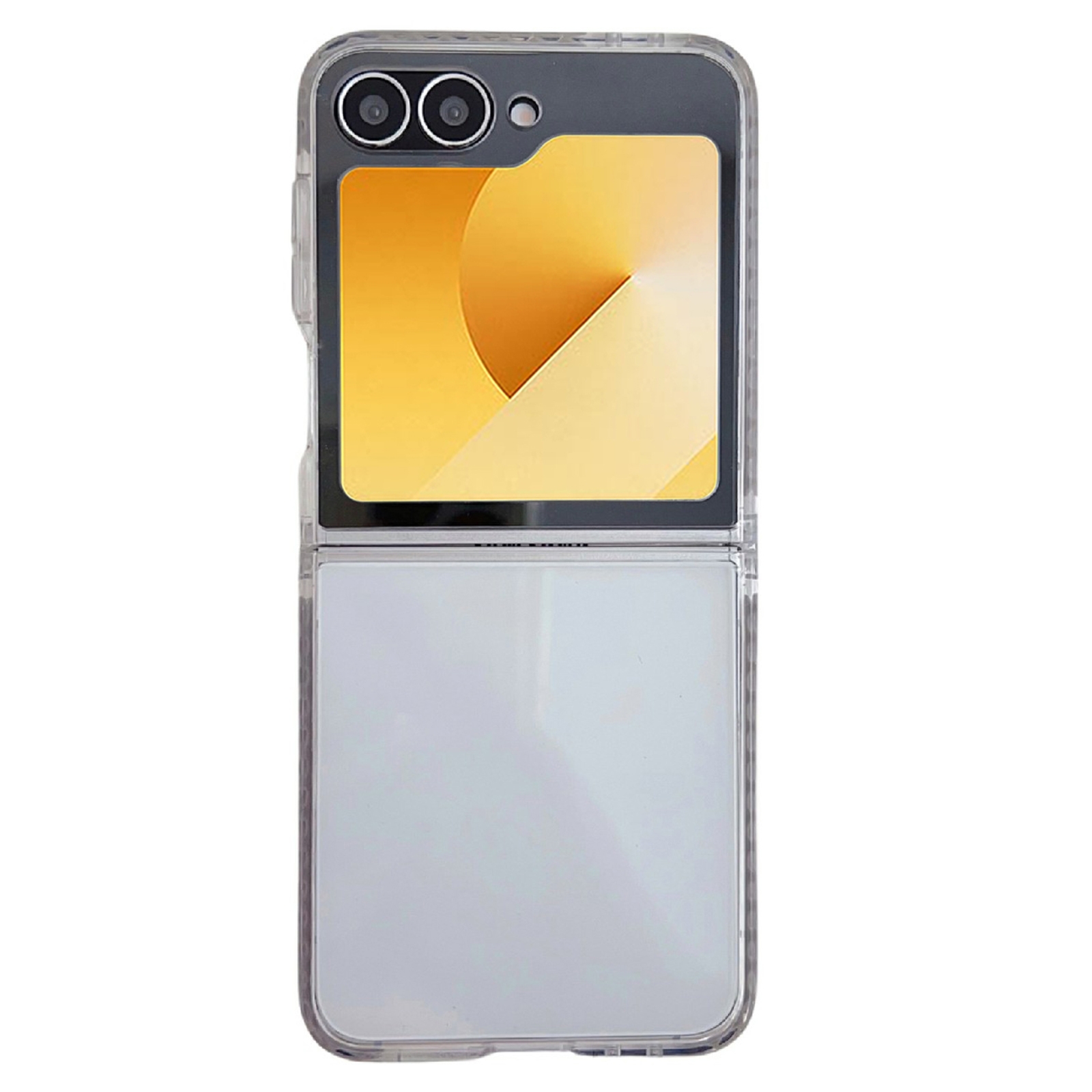 For Samsung Galaxy Z Flip6 TPU Macaron Hinge Full Coverage Phone Case(Silver) For Samsung Galaxy Z Flip6 TPU Macaron Hinge Full Coverage Phone Case(Silver)