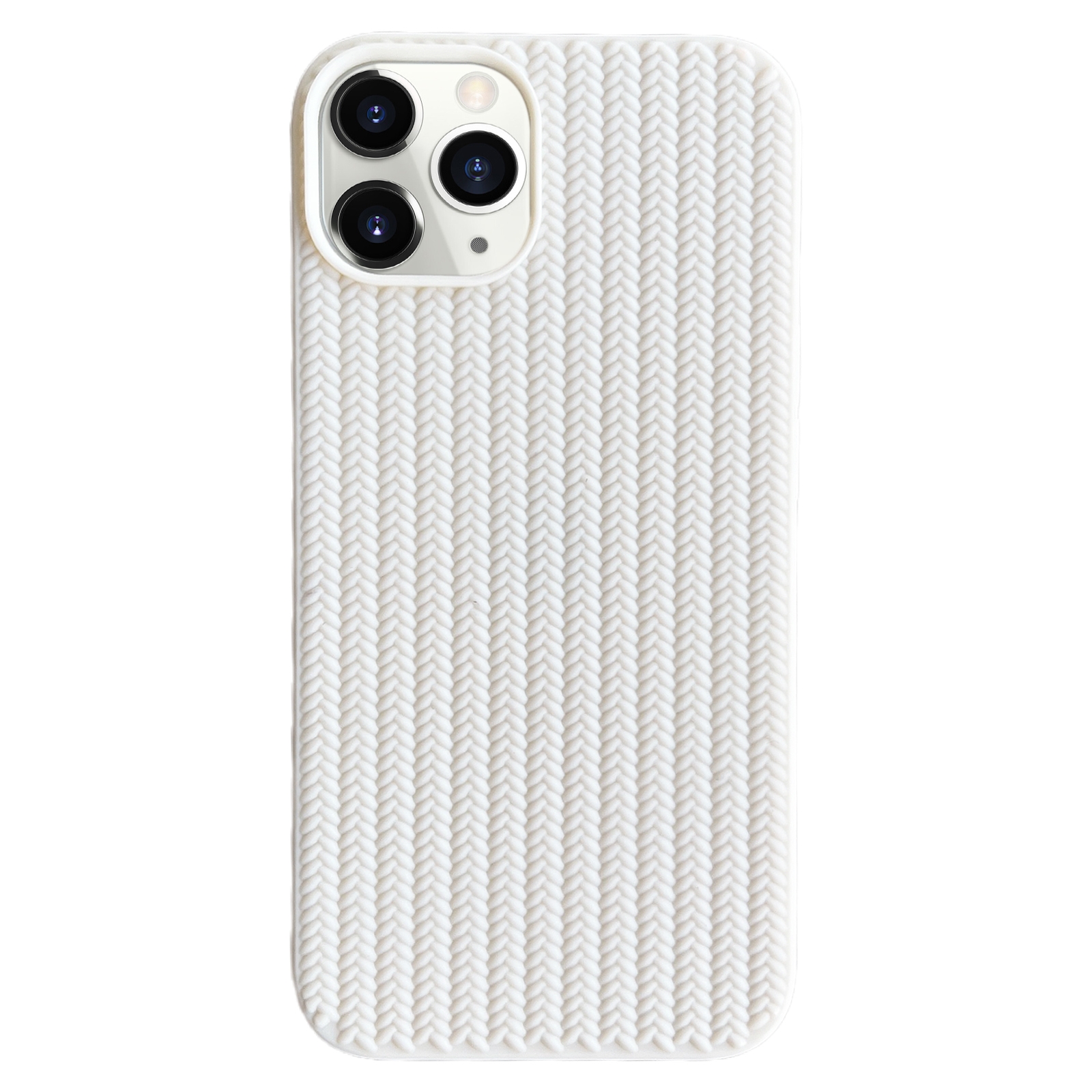 For iPhone 11 Pro Max Weave Texture TPU Phone Case(White) For iPhone 11 Pro Max Weave Texture TPU Phone Case(White)