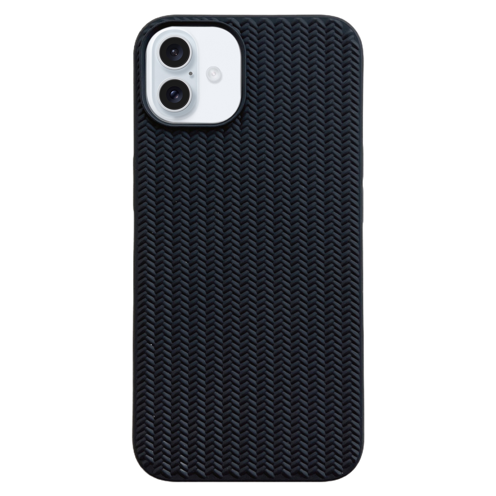 For iPhone 16 Weave Texture TPU Phone Case(Black) For iPhone 16 Weave Texture TPU Phone Case(Black)