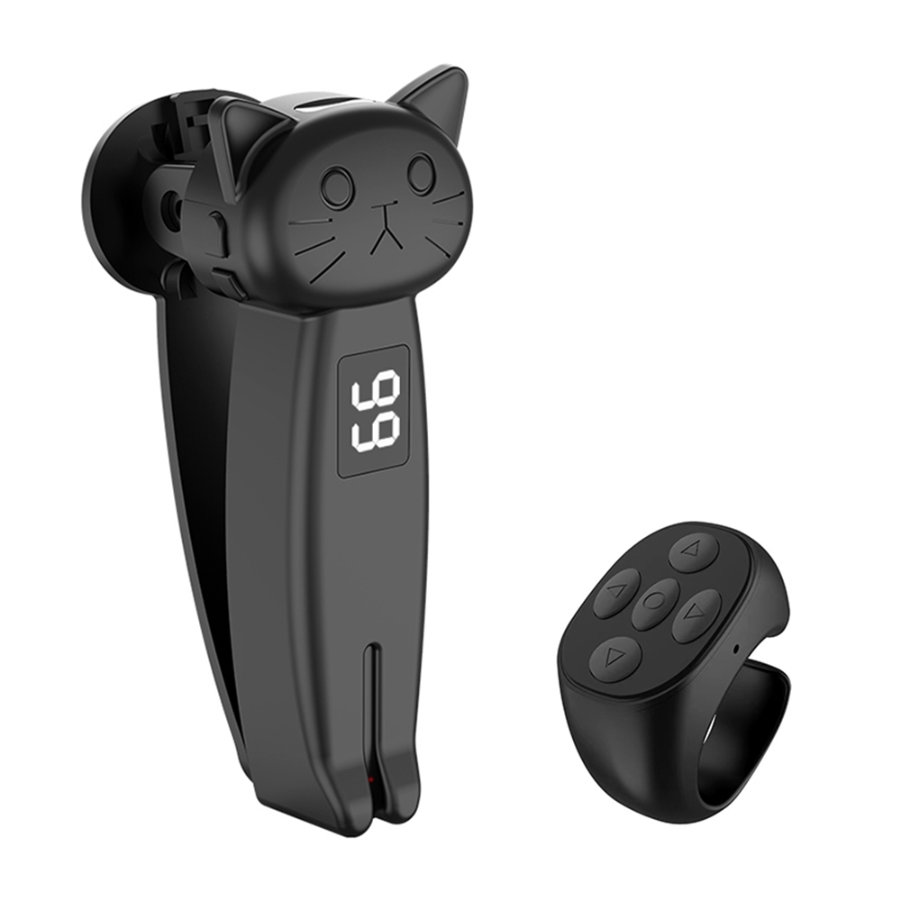 JX-05Pro Portable Smart Cell Phone Tablet Screen Clicker Page Turner with Remote Control(Black) JX-05Pro Portable Smart Cell Phone Tablet Screen Clicker Page Turner with Remote Control(Black)