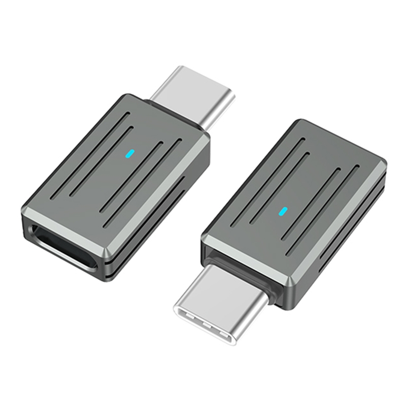 USB-C / Type-C Male to 8 Pin Female Zinc Alloy PD Adapter, Support Fast Charging / Data Transmission(Gun Metal) USB-C / Type-C Male to 8 Pin Female Zinc Alloy PD Adapter, Support Fast Charging / Data Transmission(Gun Metal)