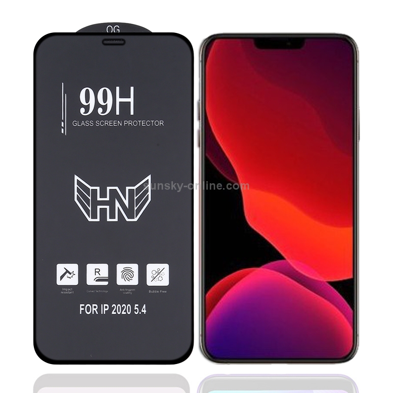 For iPhone 12 mini High Aluminum Large Arc Full Screen Tempered Glass Film For iPhone 12 mini High Aluminum Large Arc Full Screen Tempered Glass Film