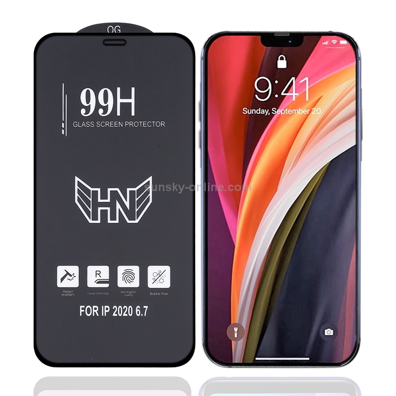 For iPhone 12 Pro Max High Aluminum Large Arc Full Screen Tempered Glass Film For iPhone 12 Pro Max High Aluminum Large Arc Full Screen Tempered Glass Film