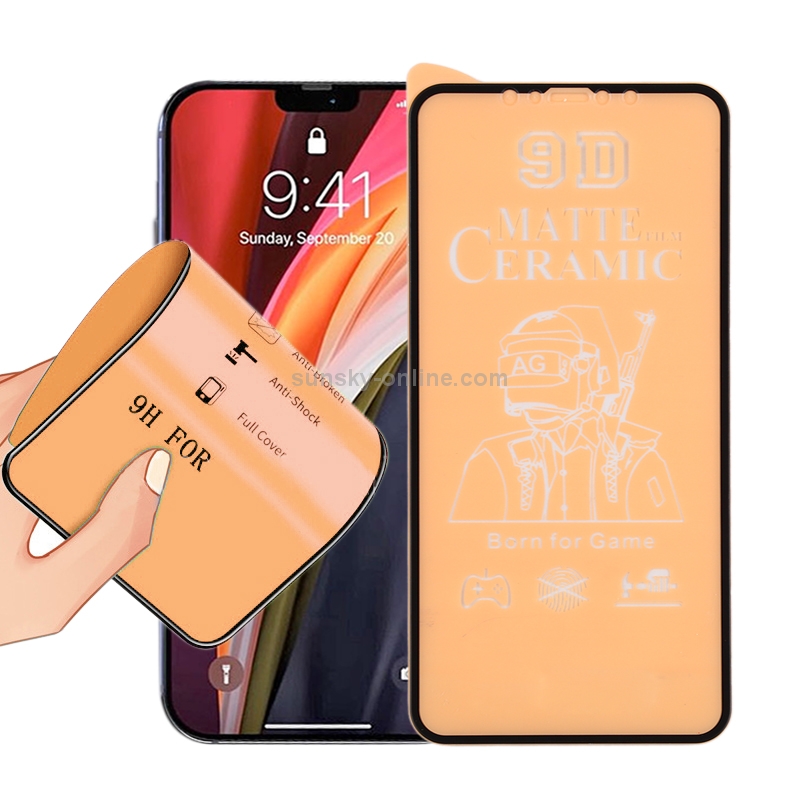 For iPhone 12 / 12 Pro 9D Full Screen Full Glue Frosted Ceramic Film For iPhone 12 / 12 Pro 9D Full Screen Full Glue Frosted Ceramic Film