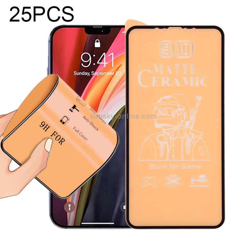 For iPhone 12 Pro Max 25pcs 9D Full Screen Full Glue Frosted Ceramic Film For iPhone 12 Pro Max 25pcs 9D Full Screen Full Glue Frosted Ceramic Film