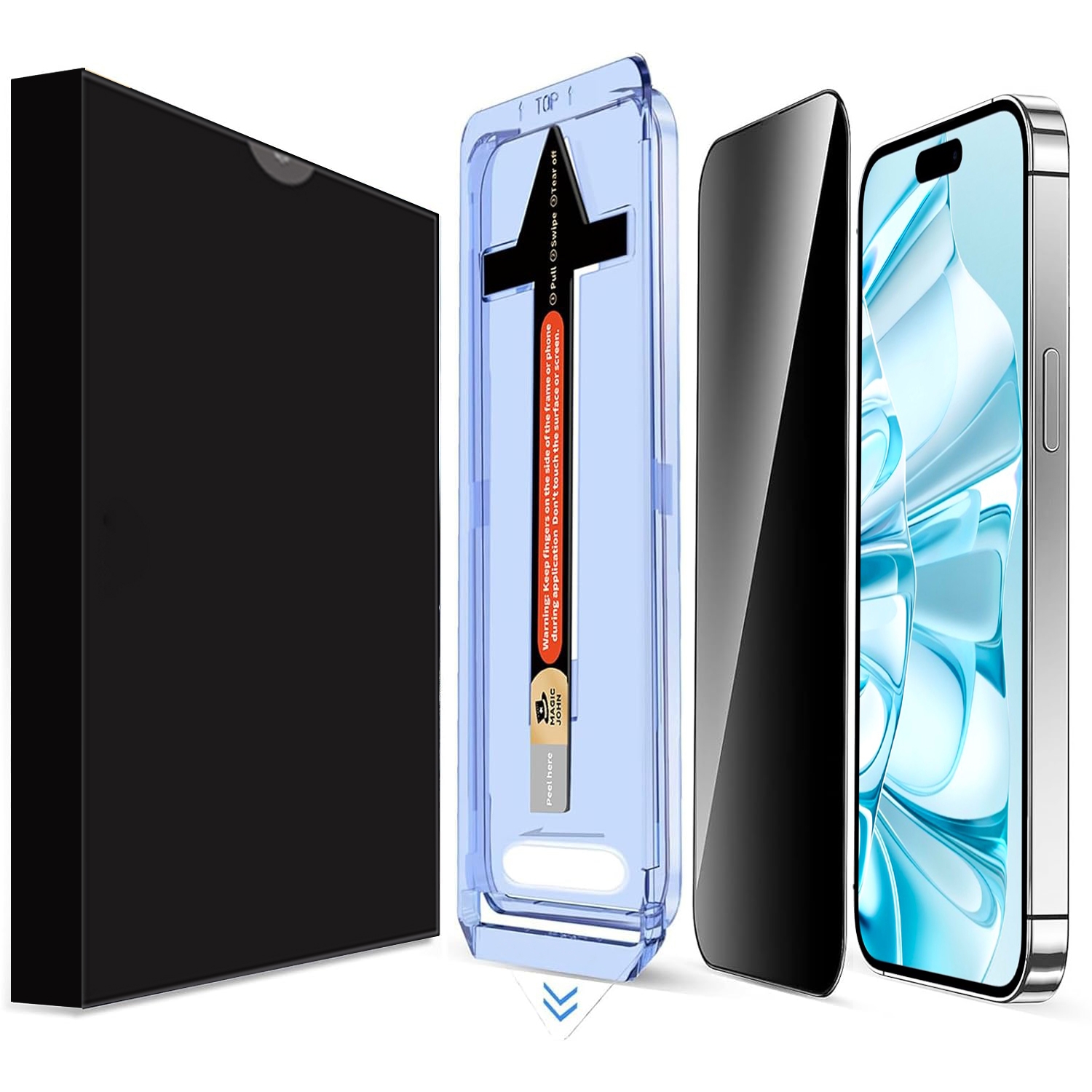 For iPhone 14 Pro Max LK Easy Install Privacy Tempered Glass Film(Black) For iPhone 14 Pro Max LK Easy Install Privacy Tempered Glass Film(Black)