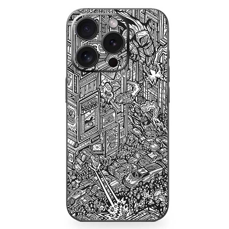 For iPhone 15 Pro Max All-inclusive PET Phone Decal Adhesive Sticker(Urban Road) For iPhone 15 Pro Max All-inclusive PET Phone Decal Adhesive Sticker(Urban Road)