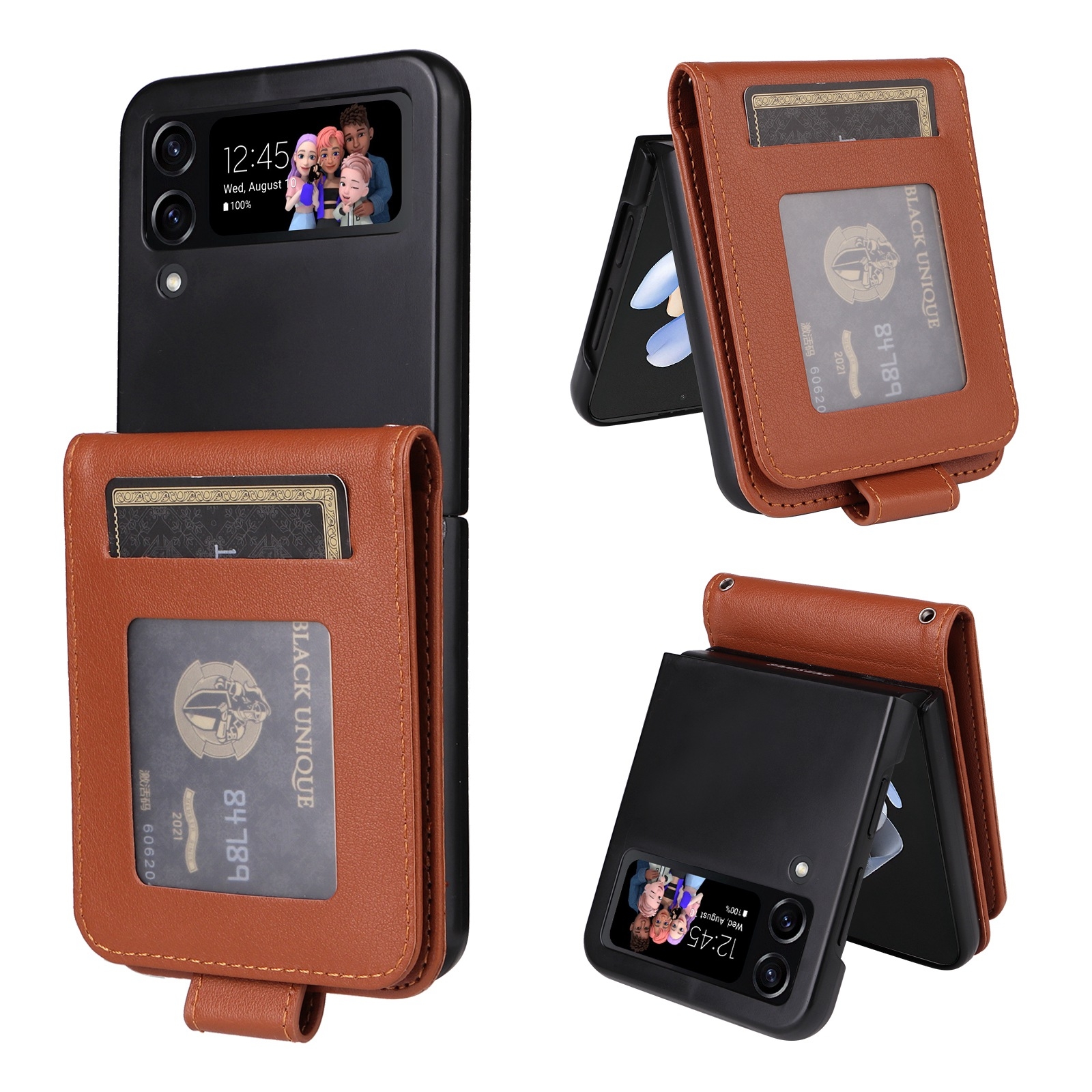 For Samsung Galaxy Z Flip4 5G Multifunctional Horizontal Flip Leather Phone Case with Three Card Slot(Brown) For Samsung Galaxy Z Flip4 5G Multifunctional Horizontal Flip Leather Phone Case with Three Card Slot(Brown)