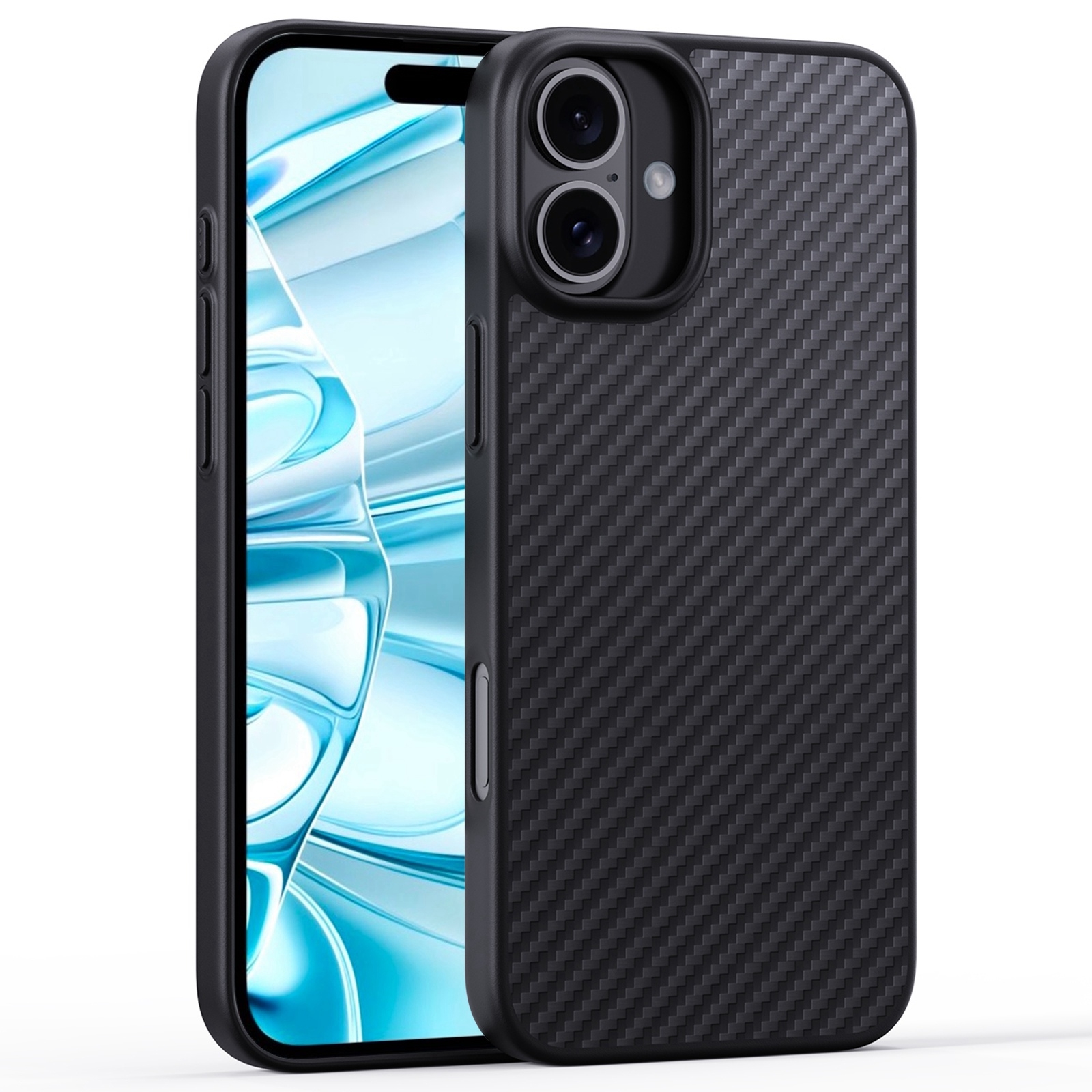 For iPhone 16 Pro Max Carbon Fiber Kevlar MagSafe Magnetic Phone Case(Black) For iPhone 16 Pro Max Carbon Fiber Kevlar MagSafe Magnetic Phone Case(Black)