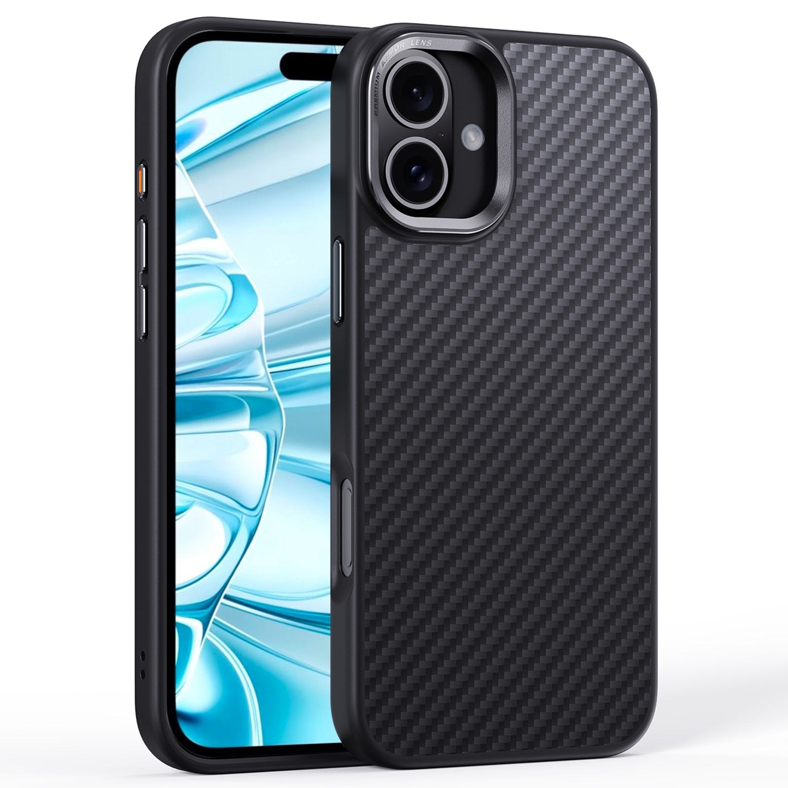 For iPhone 16 Pro Max Carbon Fiber Kevlar MagSafe Magnetic Phone Case(Black) For iPhone 16 Pro Max Carbon Fiber Kevlar MagSafe Magnetic Phone Case(Black)