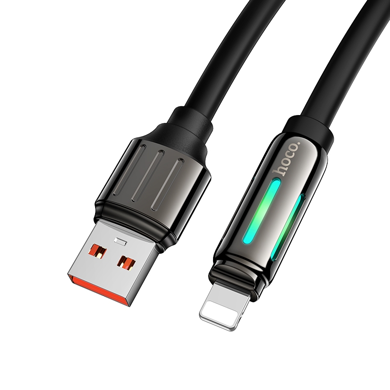 hoco U136 USB to 8 Pin Prize Charging Data Cable, Length:1.2m(Black) hoco U136 USB to 8 Pin Prize Charging Data Cable, Length:1.2m(Black)