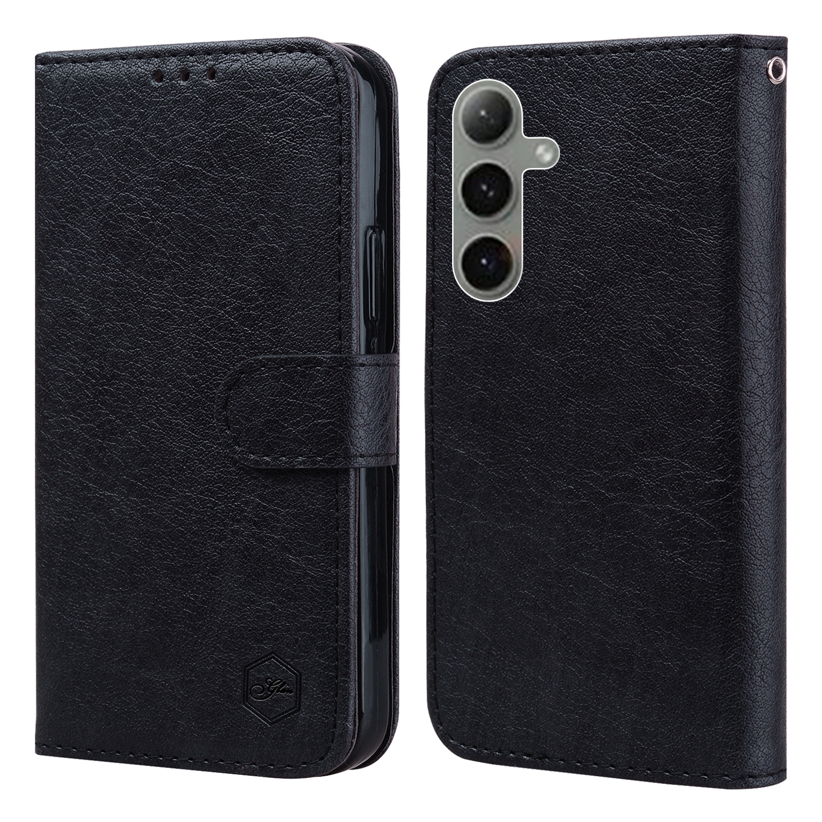For Samsung Galaxy S24 FE 5G Skin Feeling Oil Leather Texture PU + TPU Phone Case(Black) For Samsung Galaxy S24 FE 5G Skin Feeling Oil Leather Texture PU + TPU Phone Case(Black)