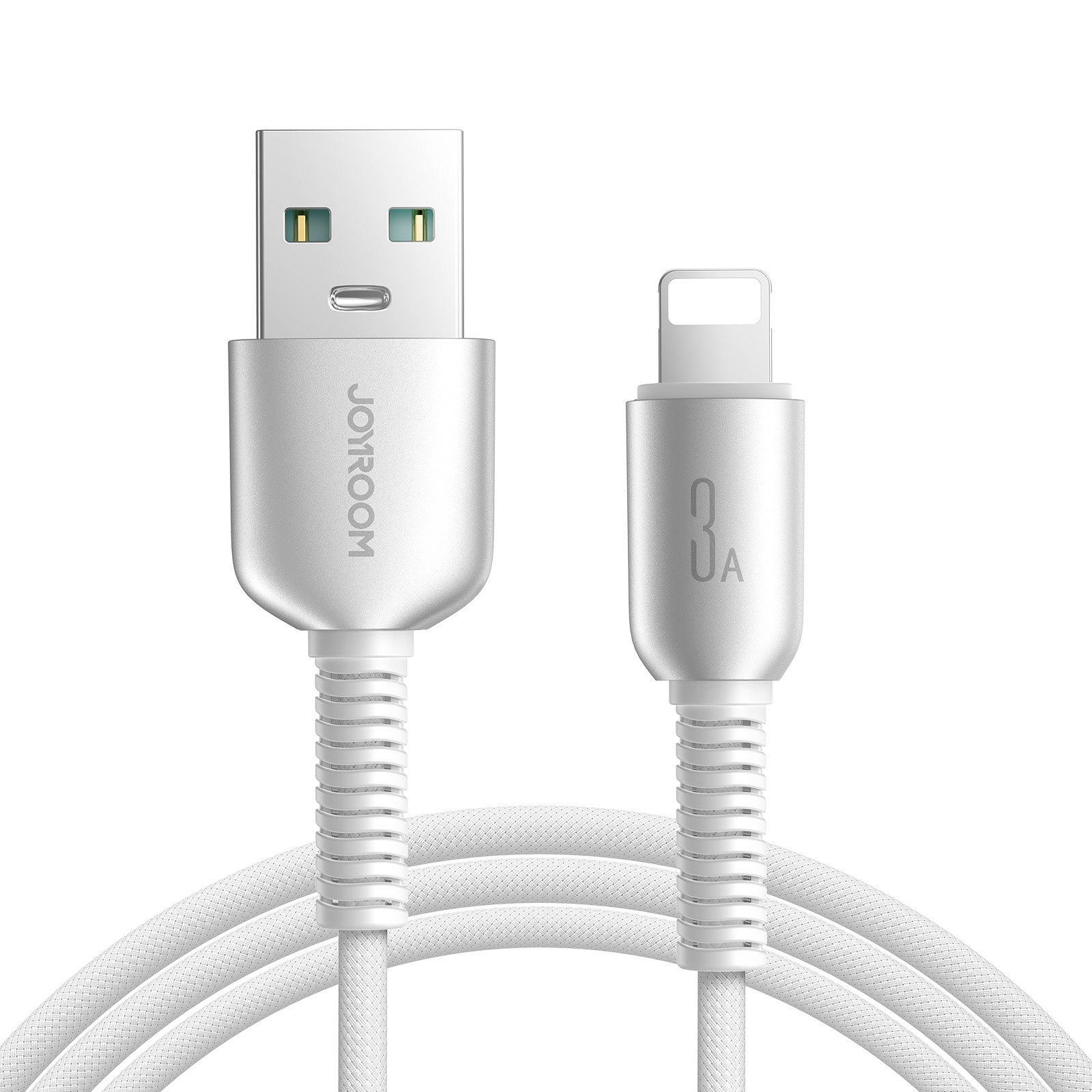 JOYROOM S-A51 Cutting-Edge Series 3A Fast Charging Data Cable, USB-A to 8 Pin Cable, Length: 1.2m(Light Gray) JOYROOM S-A51 Cutting-Edge Series 3A Fast Charging Data Cable, USB-A to 8 Pin Cable, Length: 1.2m(Light Gray)