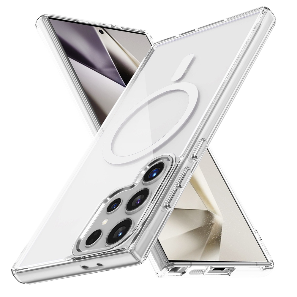 For Samsung Galaxy S24 Ultra 5G Ice Color Magnetic Series Magsafe Magnetic PC Hybrid TPU Phone Case(Transparent) For Samsung Galaxy S24 Ultra 5G Ice Color Magnetic Series Magsafe Magnetic PC Hybrid TPU Phone Case(Transparent)