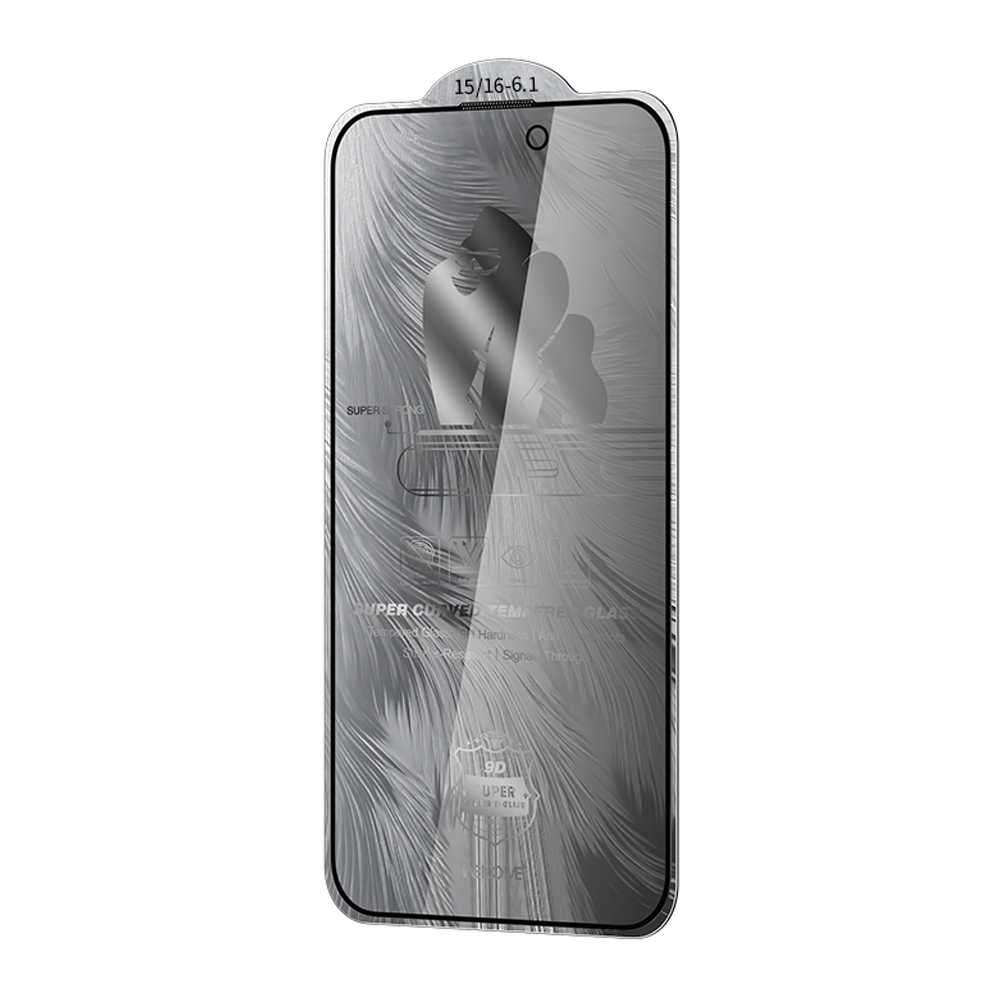 For iPhone 16 / 15 WK WTP-088 Space King Kong 9D Curved 28 Degree Privacy Tempered Glass Film For iPhone 16 / 15 WK WTP-088 Space King Kong 9D Curved 28 Degree Privacy Tempered Glass Film