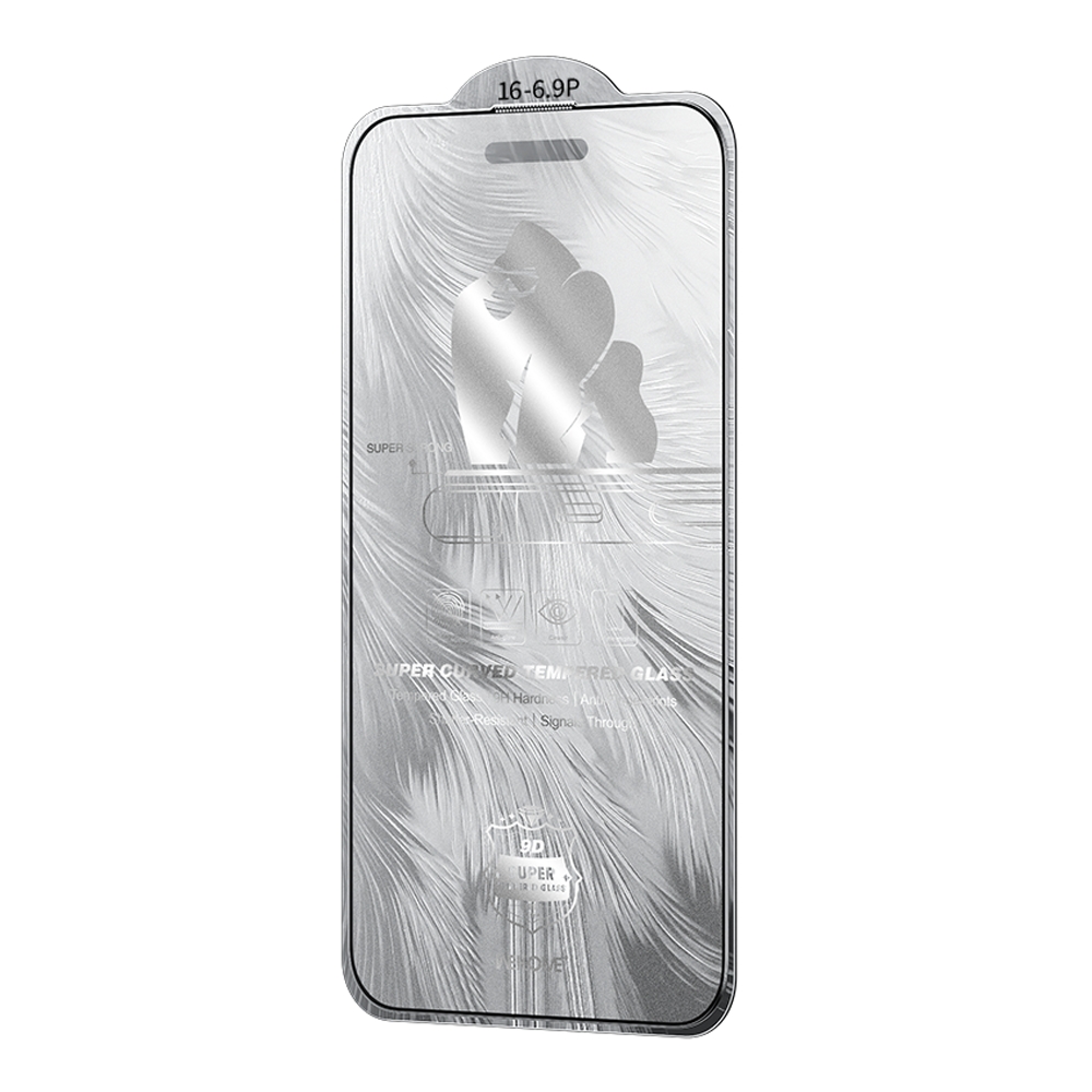 For iPhone 16 Pro Max WK WTP-090 Space King Kong 9D Curved Frosted Tempered Glass Film For iPhone 16 Pro Max WK WTP-090 Space King Kong 9D Curved Frosted Tempered Glass Film