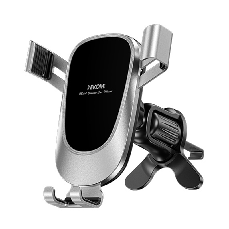 WEKOME WA-S58 K-Captain Metal Car Air Outlet Gravity Holder(Silver) WEKOME WA-S58 K-Captain Metal Car Air Outlet Gravity Holder(Silver)