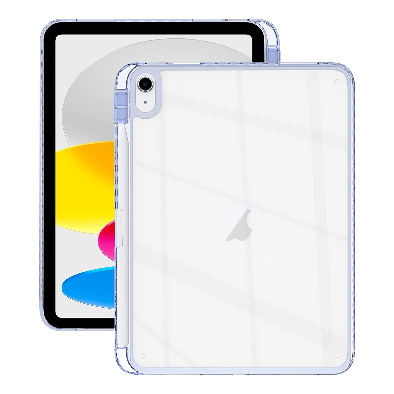 For iPad 10th Gen 10.9 2022 Acrylic Hybrid TPU Tablet Case with Pen Slot(Lavender) For iPad 10th Gen 10.9 2022 Acrylic Hybrid TPU Tablet Case with Pen Slot(Lavender)
