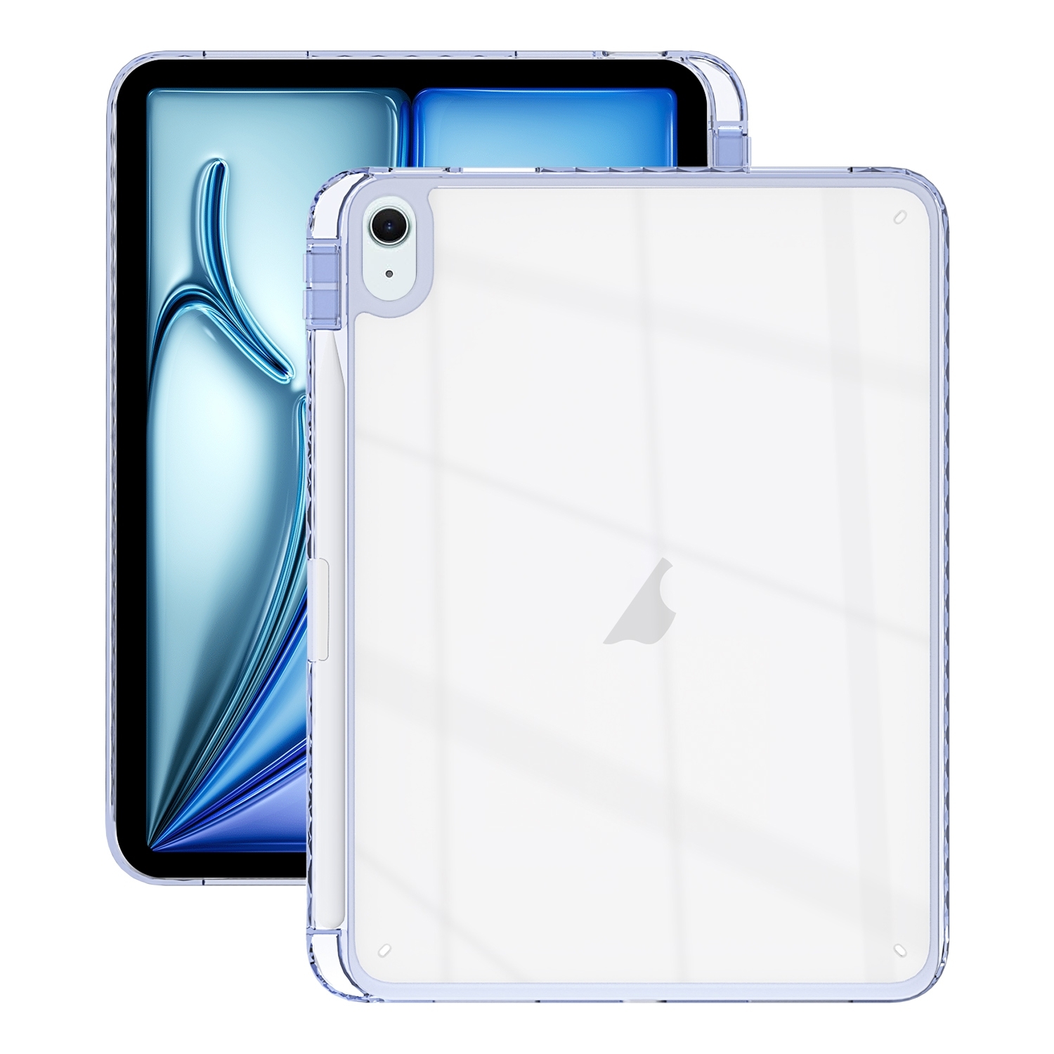 For iPad Air 13 2024 / Pro 12.9 2022 Acrylic Hybrid TPU Tablet Case with Pen Slot(Lavender) For iPad Air 13 2024 / Pro 12.9 2022 Acrylic Hybrid TPU Tablet Case with Pen Slot(Lavender)