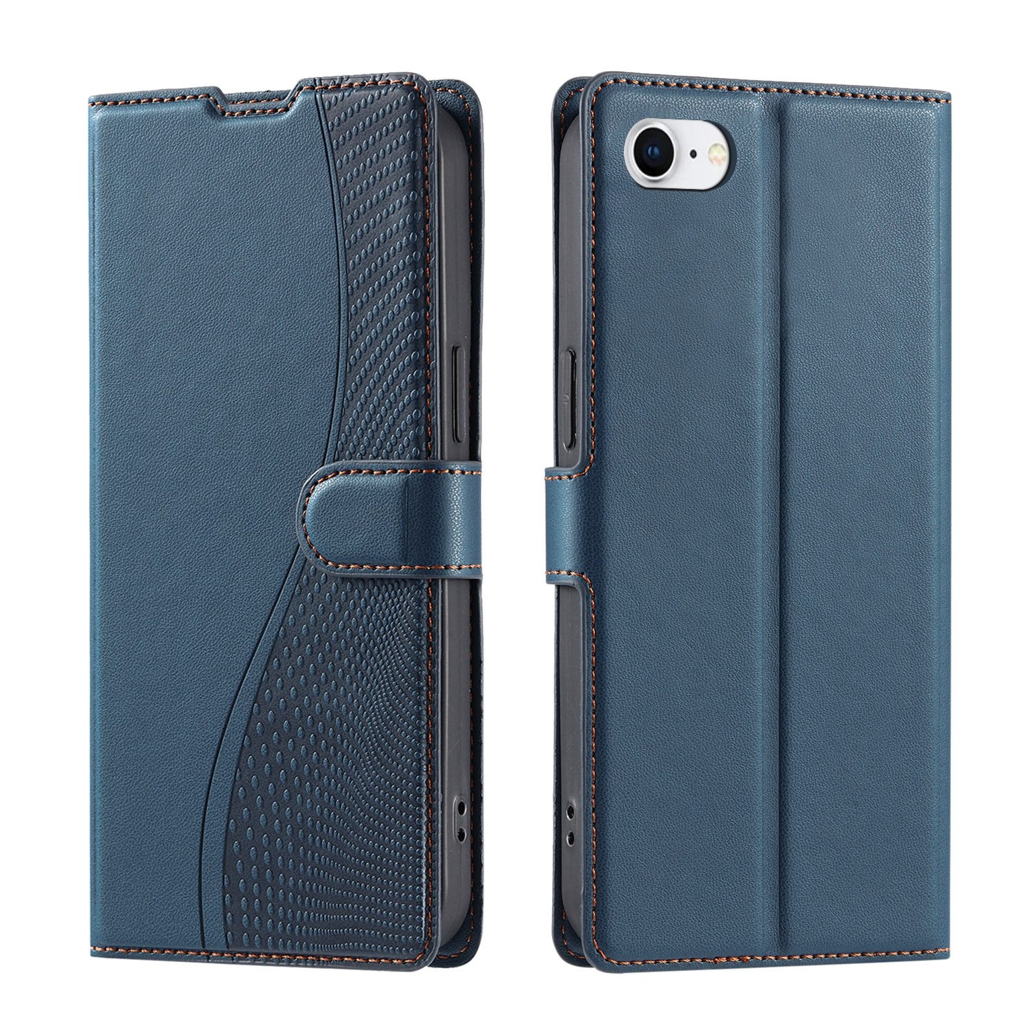 For iPhone 7 / 8 / SE 2022 Voltage Ultra-thin Dot Leather Phone Case(Blue) For iPhone 7 / 8 / SE 2022 Voltage Ultra-thin Dot Leather Phone Case(Blue)