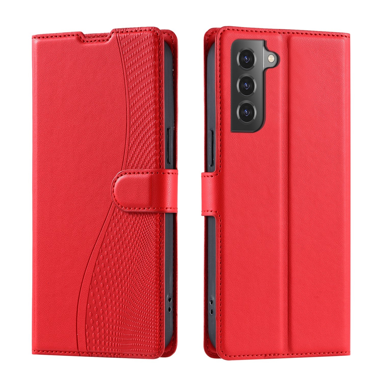 For Samsung Galaxy S22 5G Voltage Ultra-thin Dot Leather Phone Case(Red) For Samsung Galaxy S22 5G Voltage Ultra-thin Dot Leather Phone Case(Red)