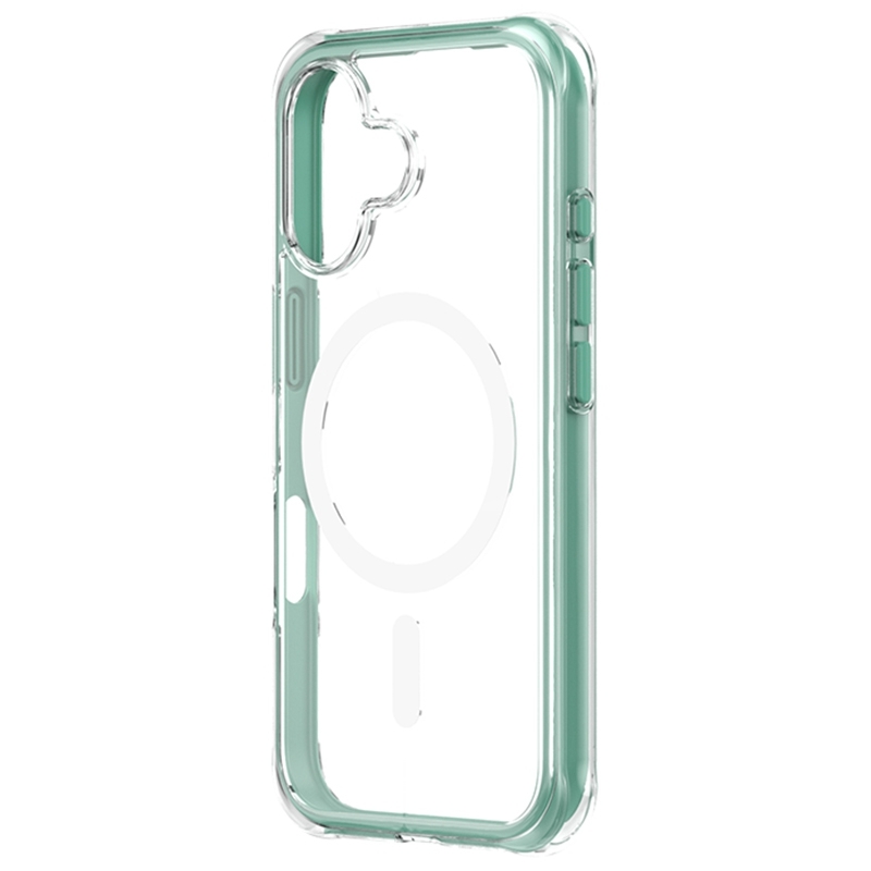 For iPhone 16 Plus ZGA Colorful Airbag Magsafe PC Hybrid TPU Phone Case(Pink) For iPhone 16 Plus ZGA Colorful Airbag Magsafe PC Hybrid TPU Phone Case(Pink)