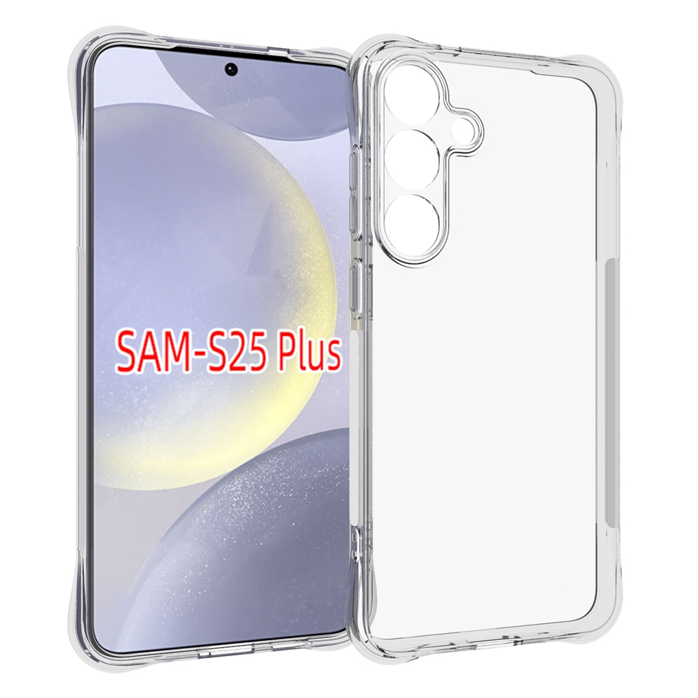 For Samsung Galaxy S25+ 5G Shockproof Non-slip Thickening TPU Phone Case(Transparent) For Samsung Galaxy S25+ 5G Shockproof Non-slip Thickening TPU Phone Case(Transparent)