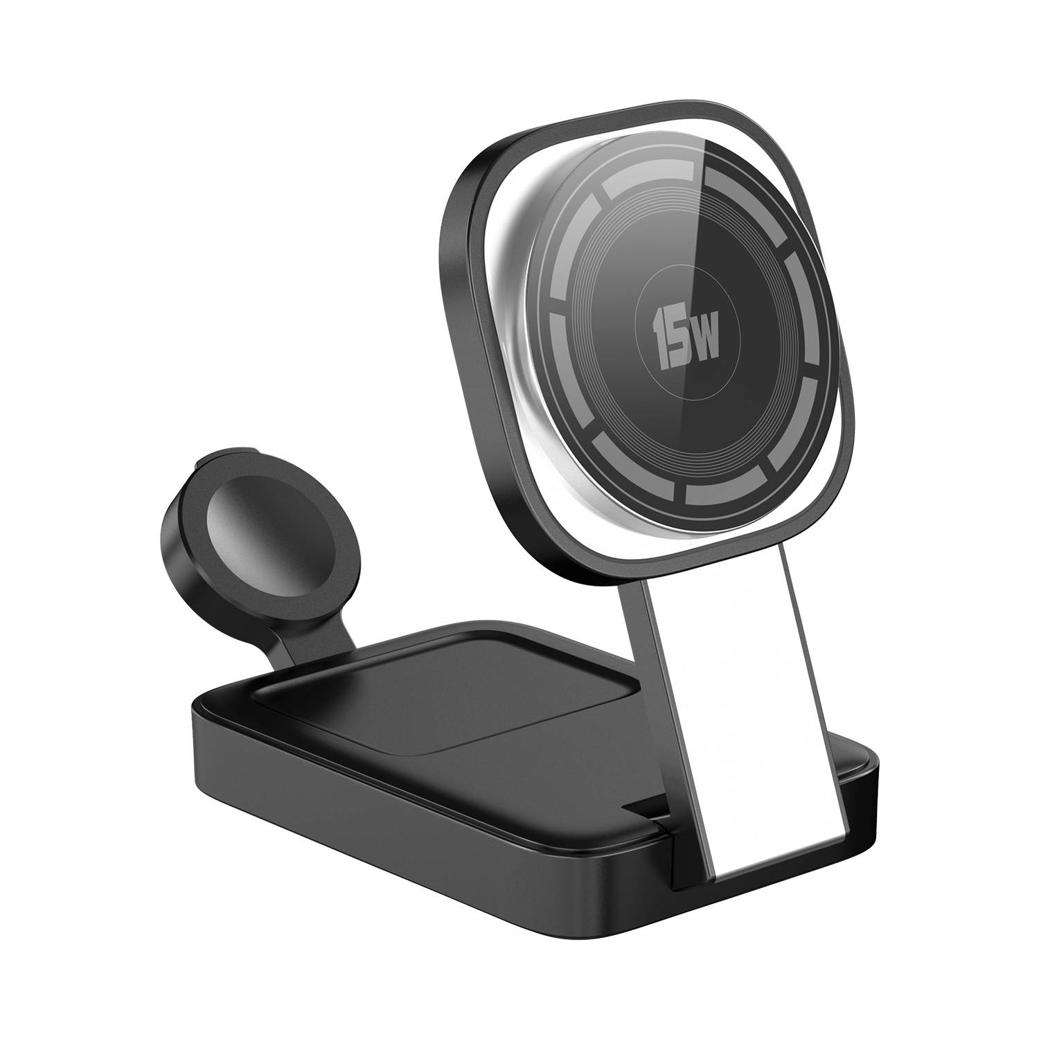 C40 Folding 3 in 1 MagSafe Magnetic Wireless Charger with LED Light(Black) C40 Folding 3 in 1 MagSafe Magnetic Wireless Charger with LED Light(Black)