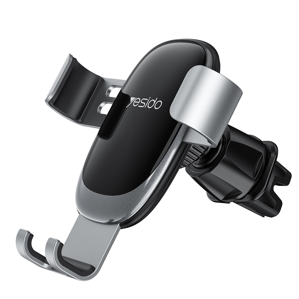 Yesido C122 Car Air Outlet Gravity Clamp Arm Mobile Phone Holder(Black) Yesido C122 Car Air Outlet Gravity Clamp Arm Mobile Phone Holder(Black)