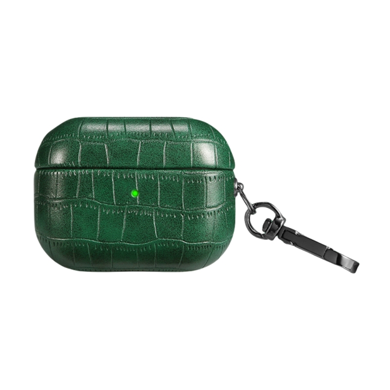 For AirPods Pro 2 Crocodile Texture Earphone Protective Case(Dark Green) For AirPods Pro 2 Crocodile Texture Earphone Protective Case(Dark Green)
