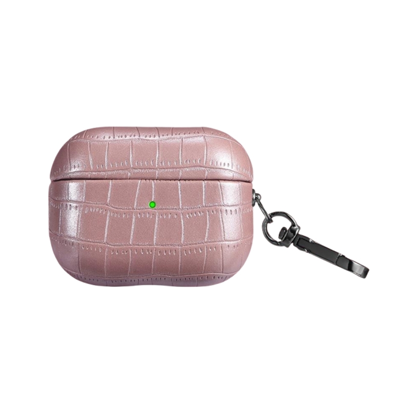 For AirPods Pro Crocodile Texture Earphone Protective Case(Rose Gold) For AirPods Pro Crocodile Texture Earphone Protective Case(Rose Gold)