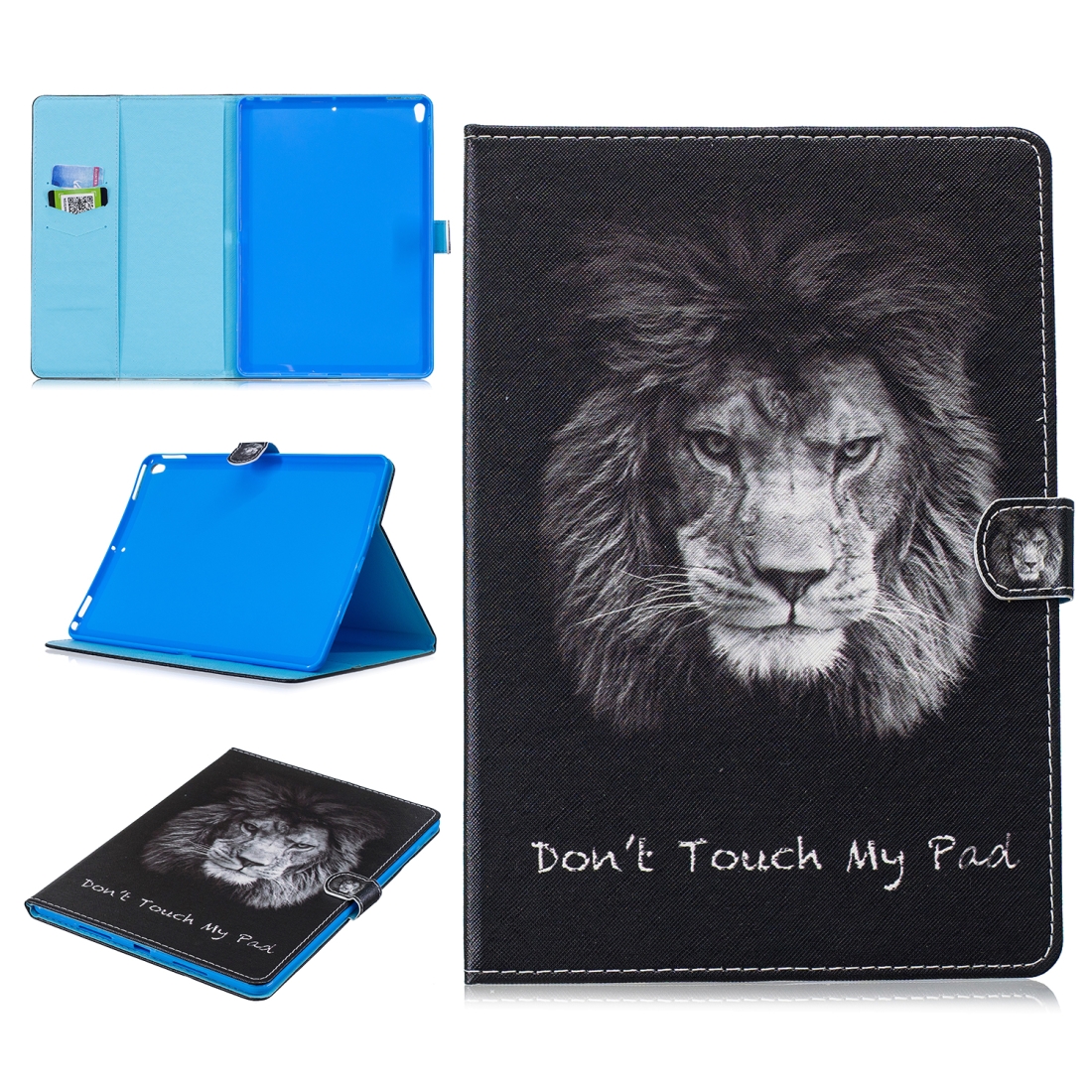 For iPad Pro 10.5 Stitching Horizontal Flip Leather Case with Holder & Card Slots & Sleep / Wake-up Function(Lion) For iPad Pro 10.5 Stitching Horizontal Flip Leather Case with Holder & Card Slots & Sleep / Wake-up Function(Lion)
