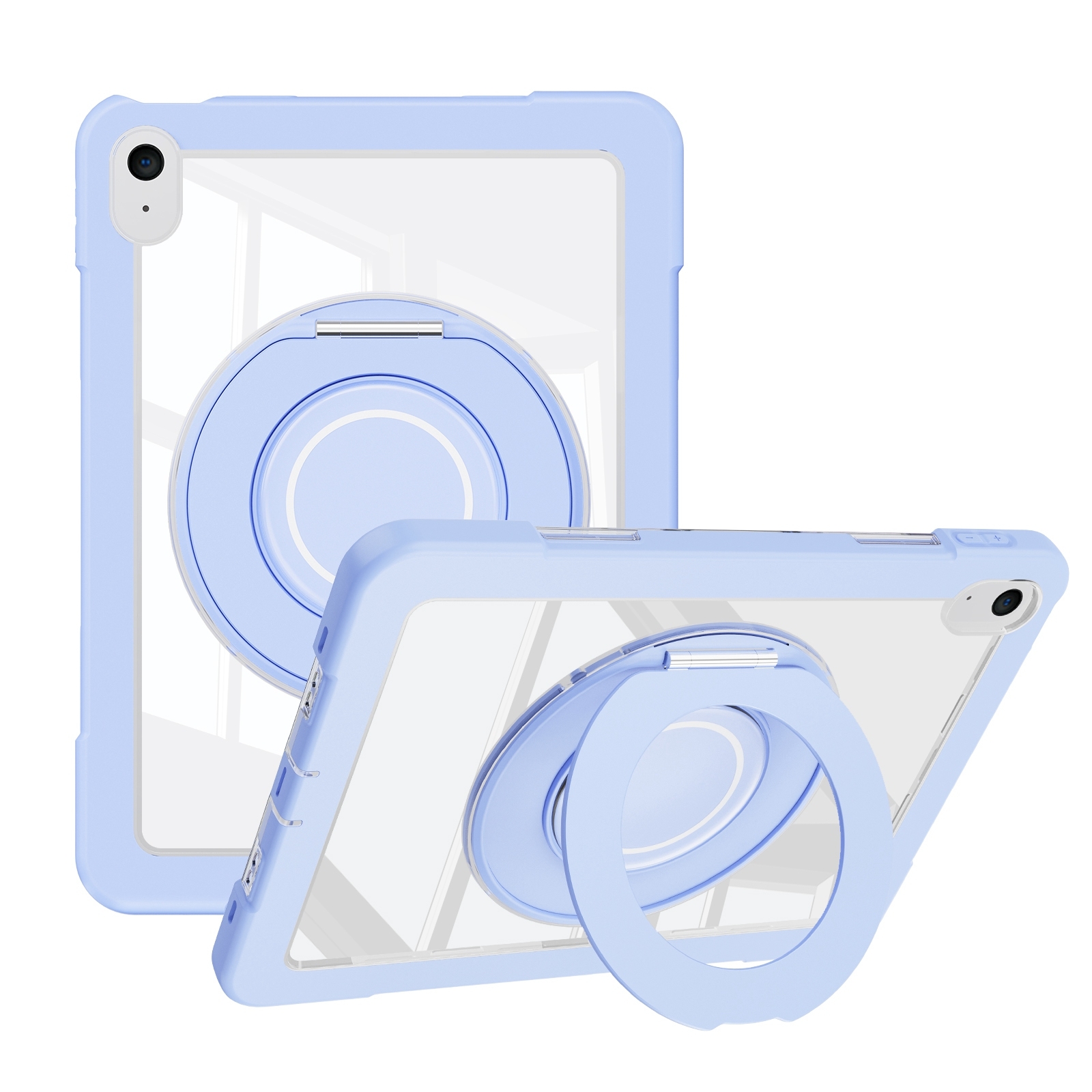 For iPad 10th Gen 10.9 2022 Crystal Armor PC Hybrid TPU Tablet Case(Blue) For iPad 10th Gen 10.9 2022 Crystal Armor PC Hybrid TPU Tablet Case(Blue)