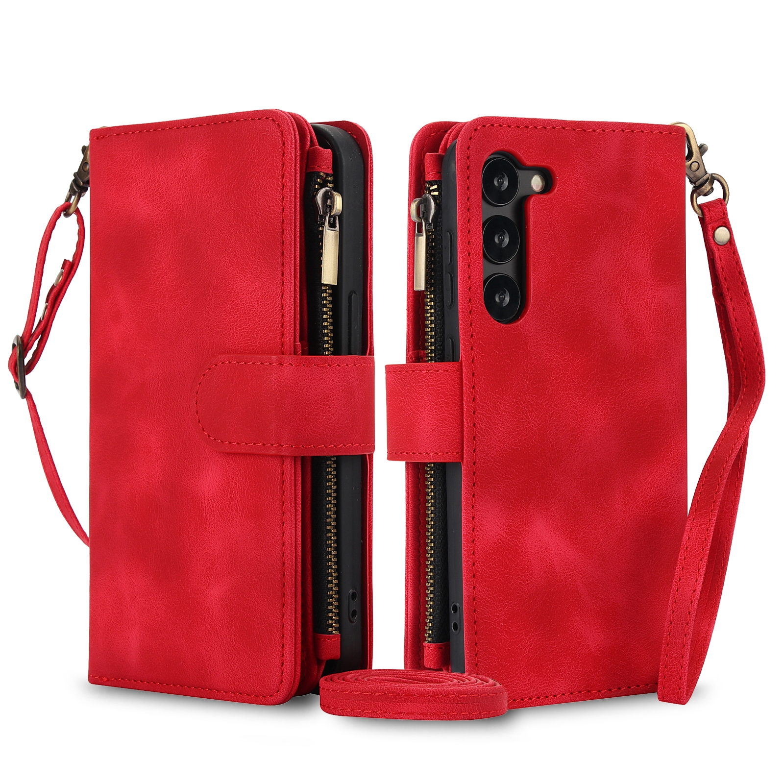 For Samsung Galaxy S23+ 5G Dream 9-Card Zipper Wallet RFID Leather Phone Case with Lanyard(Red) For Samsung Galaxy S23+ 5G Dream 9-Card Zipper Wallet RFID Leather Phone Case with Lanyard(Red)