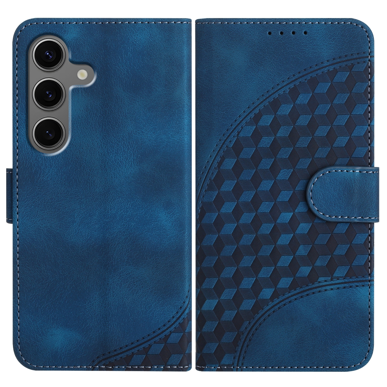 For Samsung Galaxy S25+ 5G YX0060 Elephant Head Embossed Phone Leather Case with Lanyard(Royal Blue) For Samsung Galaxy S25+ 5G YX0060 Elephant Head Embossed Phone Leather Case with Lanyard(Royal Blue)