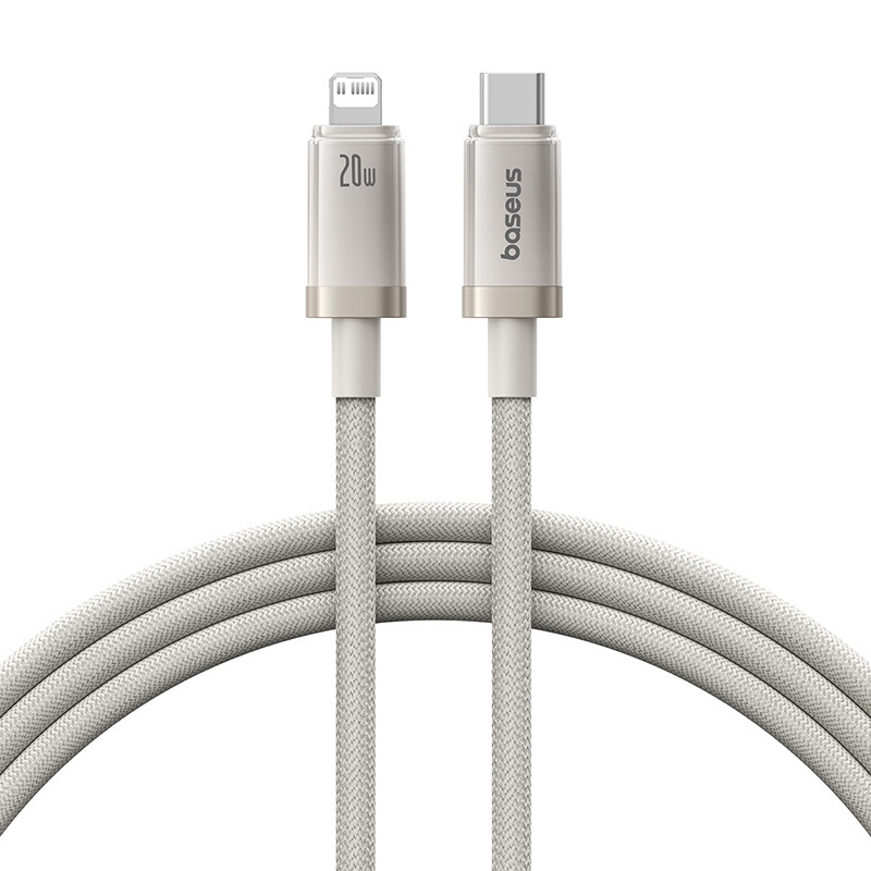 Baseus Titanium Alloy Series 20W USB-C / Type-C to 8 Pin Fast Charging Cable, Length:1m(Gold) Baseus Titanium Alloy Series 20W USB-C / Type-C to 8 Pin Fast Charging Cable, Length:1m(Gold)