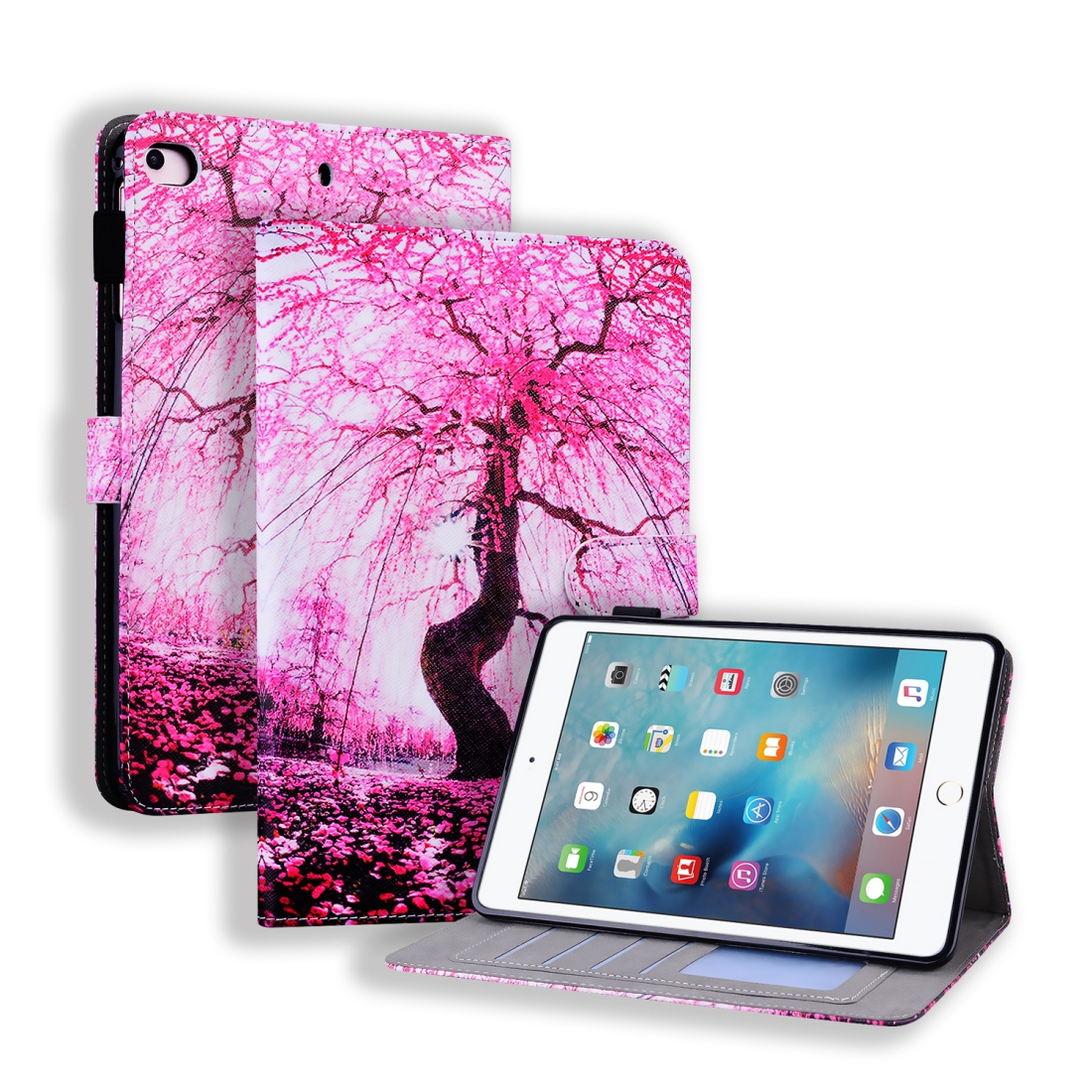 For iPad Mini 2 Horizontal Flip Leather Case, with Card Slots & Holder & Photo Frame(Cherry Tree) For iPad Mini 2 Horizontal Flip Leather Case, with Card Slots & Holder & Photo Frame(Cherry Tree)
