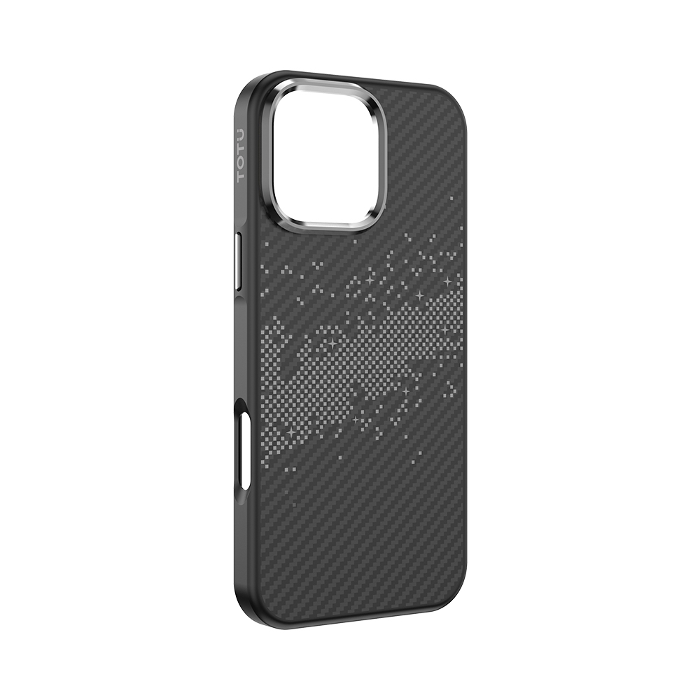 For iPhone 16 Pro TOTU PC-30 Kevlar Textured MagSafe Magnetic Phone Case(Black) For iPhone 16 Pro TOTU PC-30 Kevlar Textured MagSafe Magnetic Phone Case(Black)