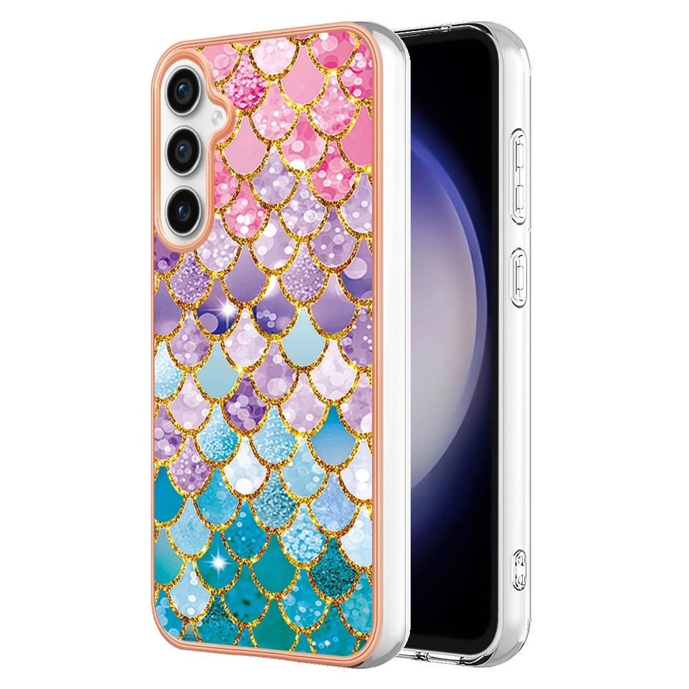 For Samsung Galaxy S24 FE 5G Electroplating IMD TPU Phone Case(Colorful Scales) For Samsung Galaxy S24 FE 5G Electroplating IMD TPU Phone Case(Colorful Scales)