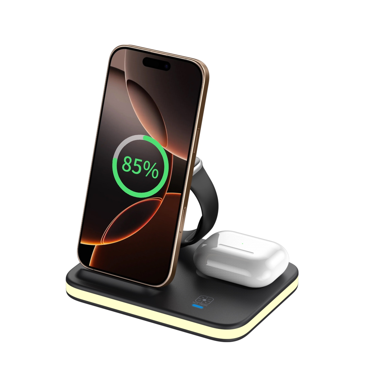 Folding 4-in-1 Magnetic Wireless Fast Charger(Gold) Folding 4-in-1 Magnetic Wireless Fast Charger(Gold)