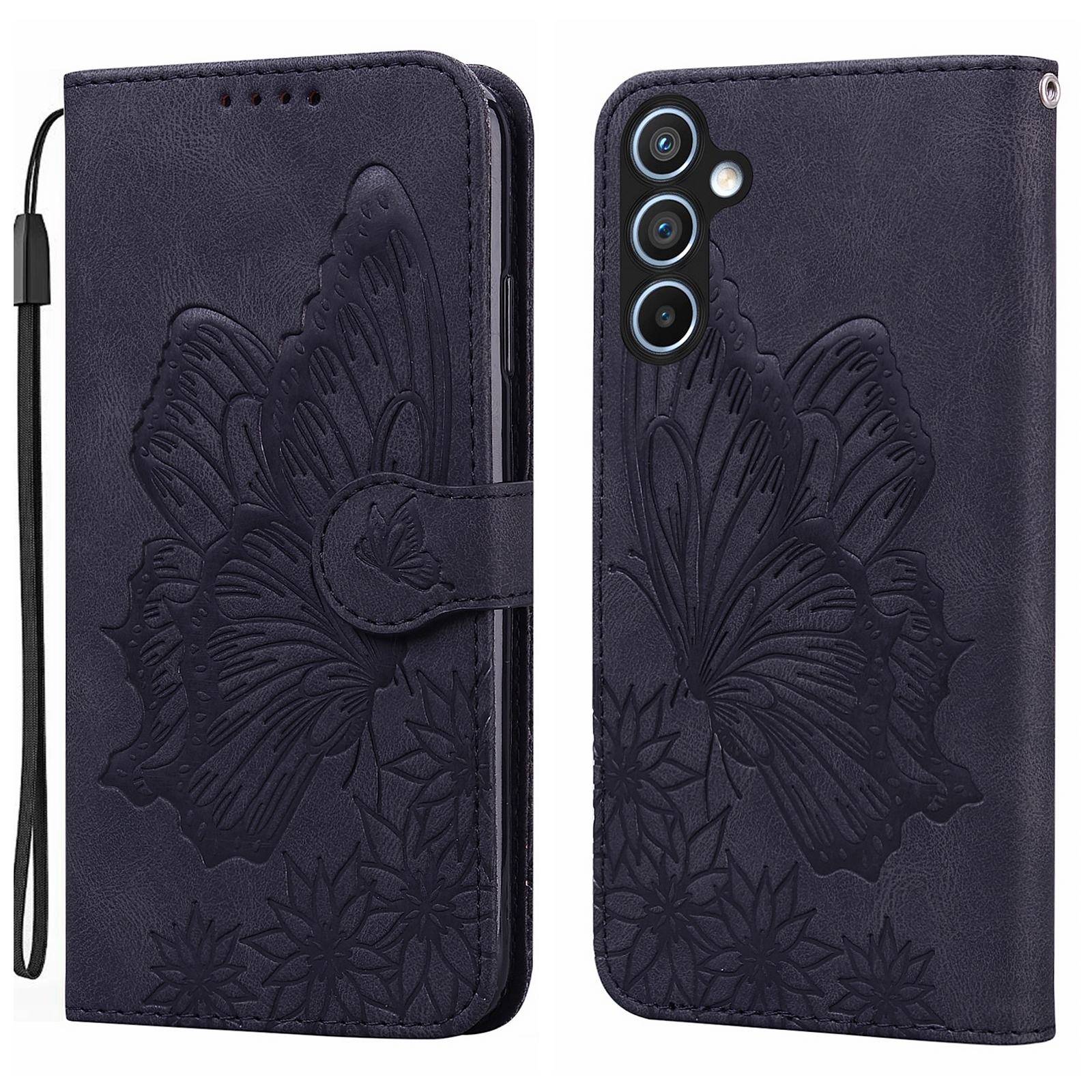 For Samsung Galaxy S25 5G Retro Skin Feel Butterflies Embossing Horizontal Flip Leather Phone Case(Black) For Samsung Galaxy S25 5G Retro Skin Feel Butterflies Embossing Horizontal Flip Leather Phone Case(Black)