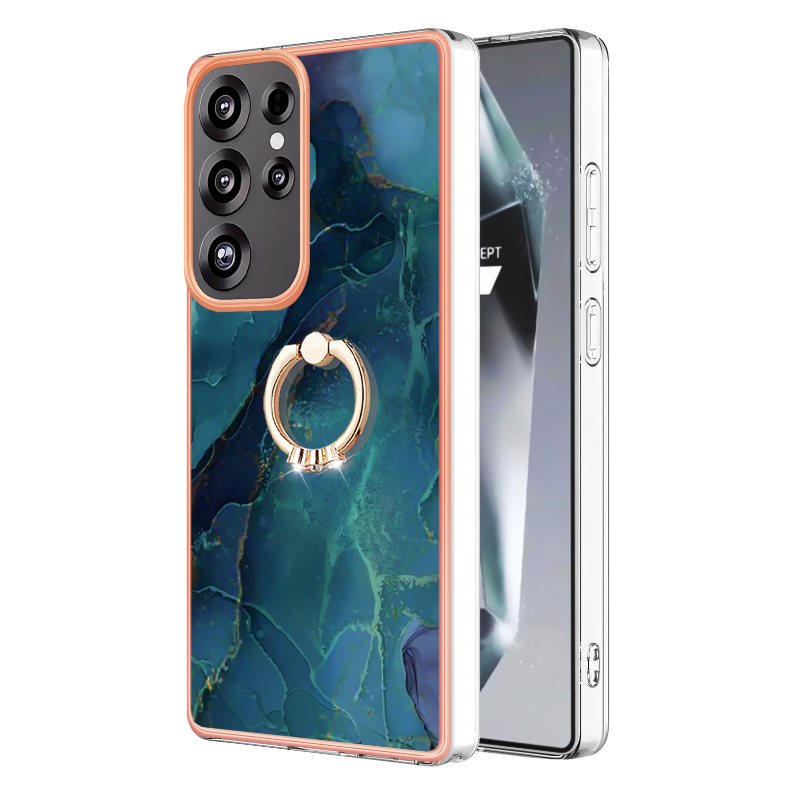For Samsung Galaxy S25 Ultra 5G Electroplating Marble Dual-side IMD Phone Case with Ring(Green 017) For Samsung Galaxy S25 Ultra 5G Electroplating Marble Dual-side IMD Phone Case with Ring(Green 017)