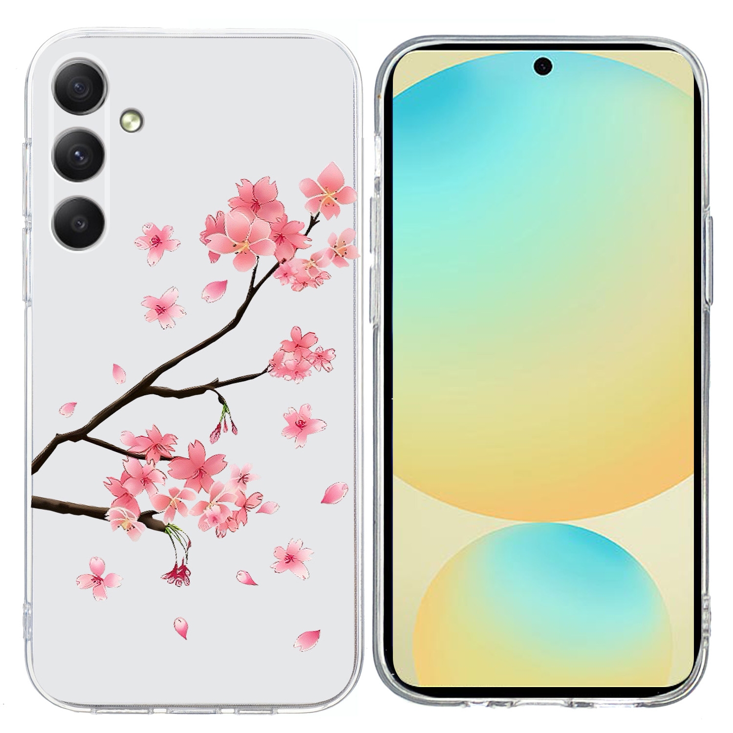 For Samsung Galaxy S24 FE 5G Colorful Painting Pattern TPU Phone Case(Plum Blossom) For Samsung Galaxy S24 FE 5G Colorful Painting Pattern TPU Phone Case(Plum Blossom)