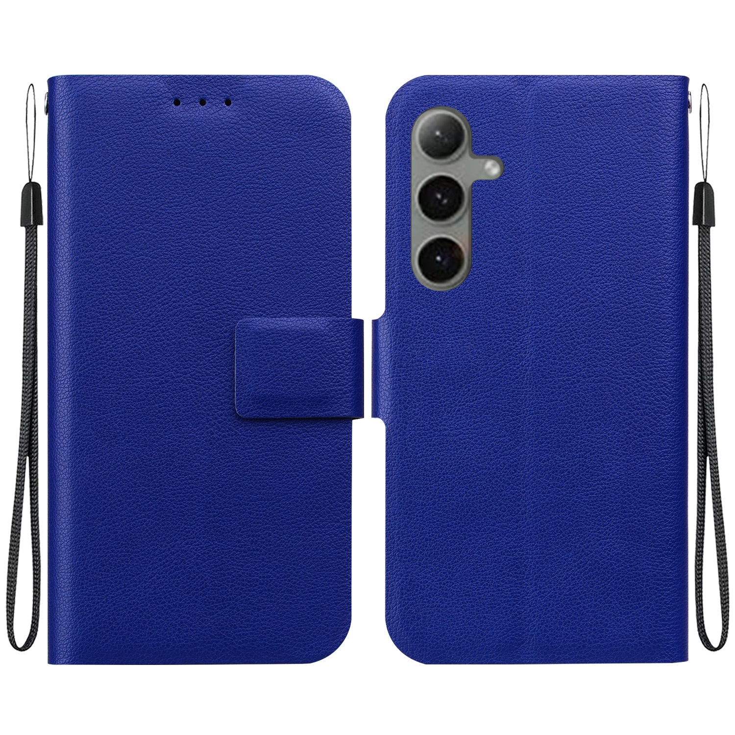 For Samsung Galaxy S25+ 5G Ultra-thin Voltage Magnetic Buckle Leather Phone Case(Blue) For Samsung Galaxy S25+ 5G Ultra-thin Voltage Magnetic Buckle Leather Phone Case(Blue)